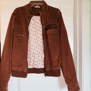 Tan bomber jacket